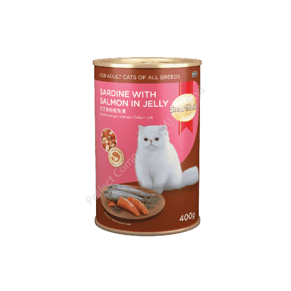 SmartHeart Cat Canned Sardine with Salmon in Jelly