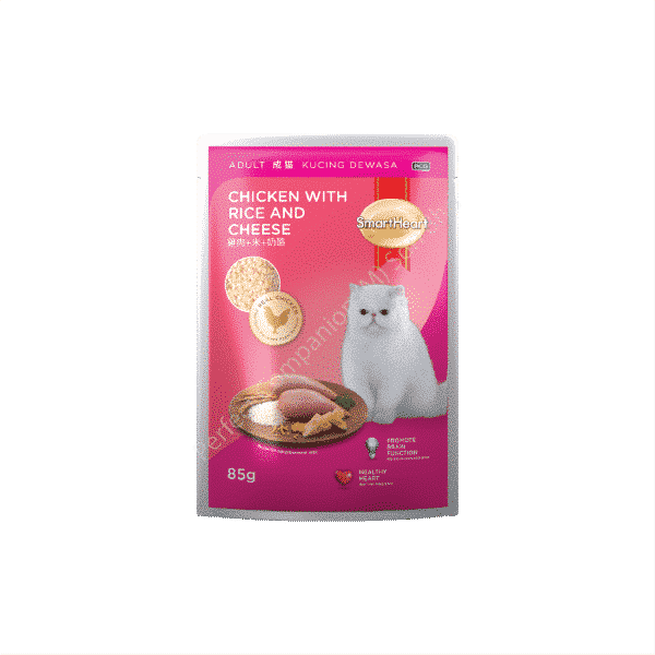 SmartHeart Cat Pouch Chicken with Rice & Cheese