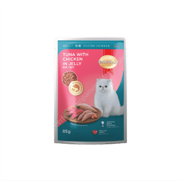 SmartHeart Cat Pouch Tuna with Chicken In Jelly