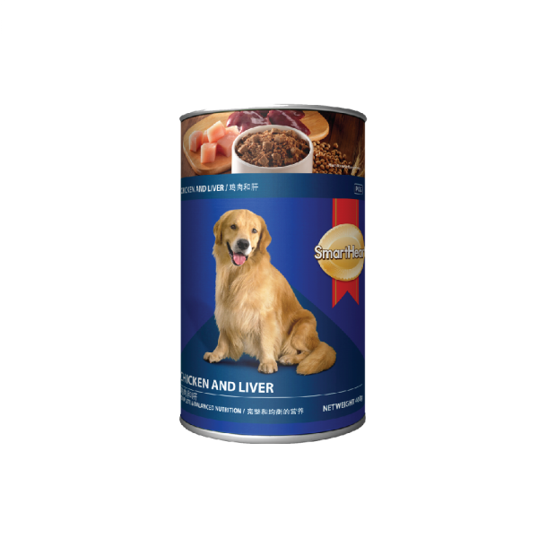 SmartHeart Dog Canned Chicken & Liver Flavour