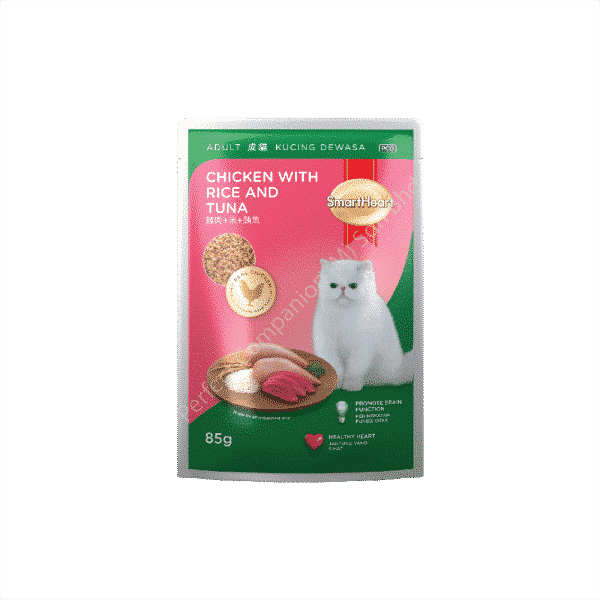 SmartHeart Cat Pouch Chicken With Rice & Tuna