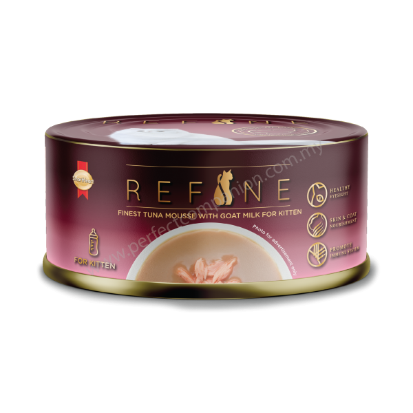 REFINE Canned – Finest Tuna Mousse with Goat Milk for Kitten